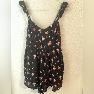 Floral strap rompers